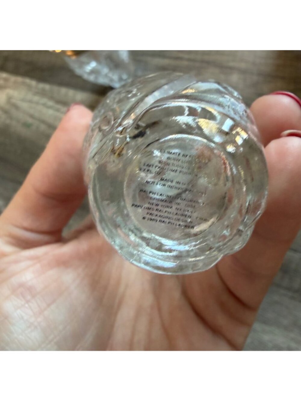 Vintage Ralph Lauren Crystal Vanity Jar & Bottles Set With Ornate - Picture 11 of 14
